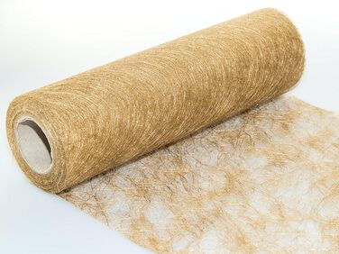 25 m x 30 cm Sizoflor® Vlies Original Table Runner Tablecloth Gold for Wedding, Christmas...