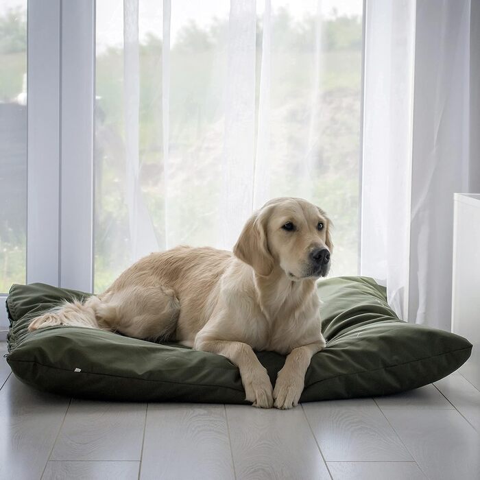 Водонепроникне собаче ліжко 80x60 см, темно-зелене, 4L Textil ZOE