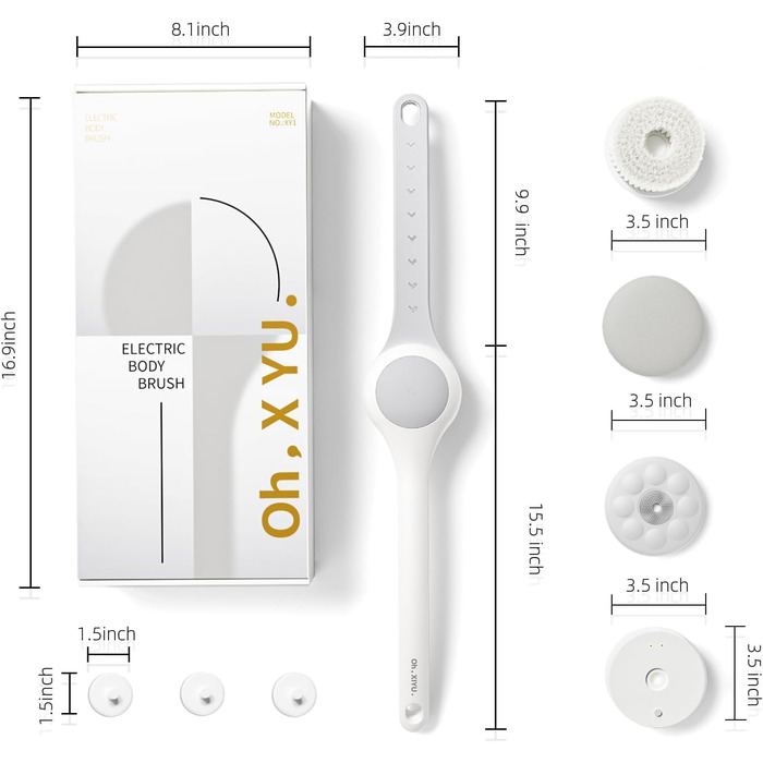 Електрична щітка для спини, м'яка ексфоліація, довгоручна душова щітка, допомога у нанесенні крему для жінок, чоловіків, людей похилого віку, глибоке очищення для всіх типів шкіри, гарна піна - Рожева (Перламутровий)