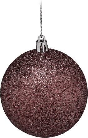 Набір прикрас для ялинки Relaxdays: 110 кульок, мішура та інше. Декоративні кульки для ялинки, коричневого кольору