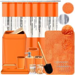 розмір: набір для ванної кімнати + штора для душу + килимки для ванної