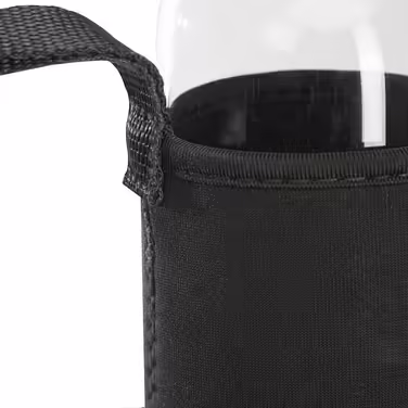 Relaxdays Glass Water Bottle with Cover