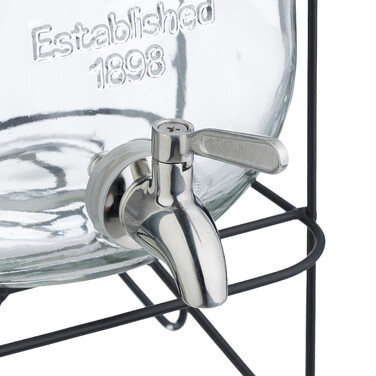 Relaxdays Drink Dispenser with Stand 5L