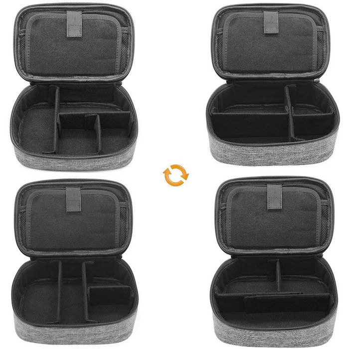 Органайзер для кабелів та аксесуарів Sisma - універсальна сумка-чохол (сірий)