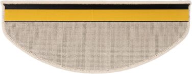 Casa Pura Shaggy Barcelona Stair Treads - 15 Piece Set | Non-Slip, Soft High Pile Carpet | 65x23.5cm | Cream