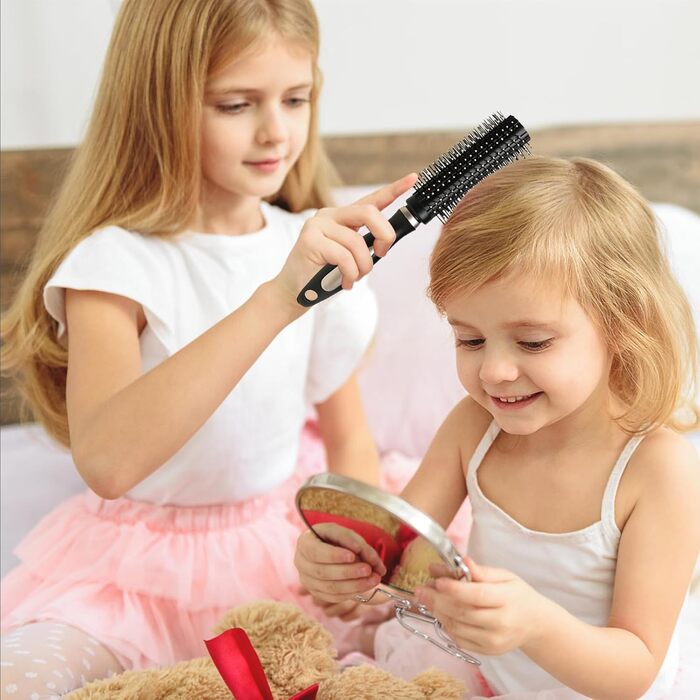 Набір гребінців для волосся, 7 шт. Масажні гребінці для розслаблення, гребінець з гнучкими м'якими шпильками для жінок, чоловіків, дітей (чорний)