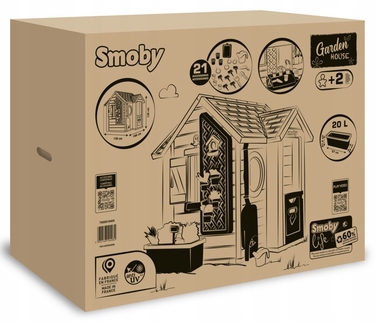 Дитячий ігровий будиночок-сад Smoby Life з 21 аксесуаром