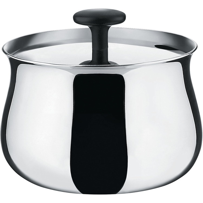 Alessi Sugar Bowl, Stainless Steel, Silver, 12 x 9 x 33.5 cm