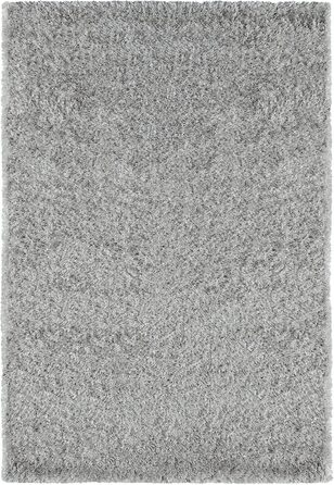 Килимок Mia's Teppiche Fiona для вітальні та спальні, 120x160 см, високий ворс (срібний)