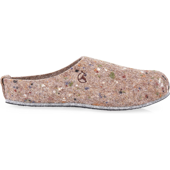 Чоловічі фетрові тапочки ESTRO з фетровою підошвою - теплі зимові тапочки для дому, чоловічі, бежеві (40 EU, широкі)