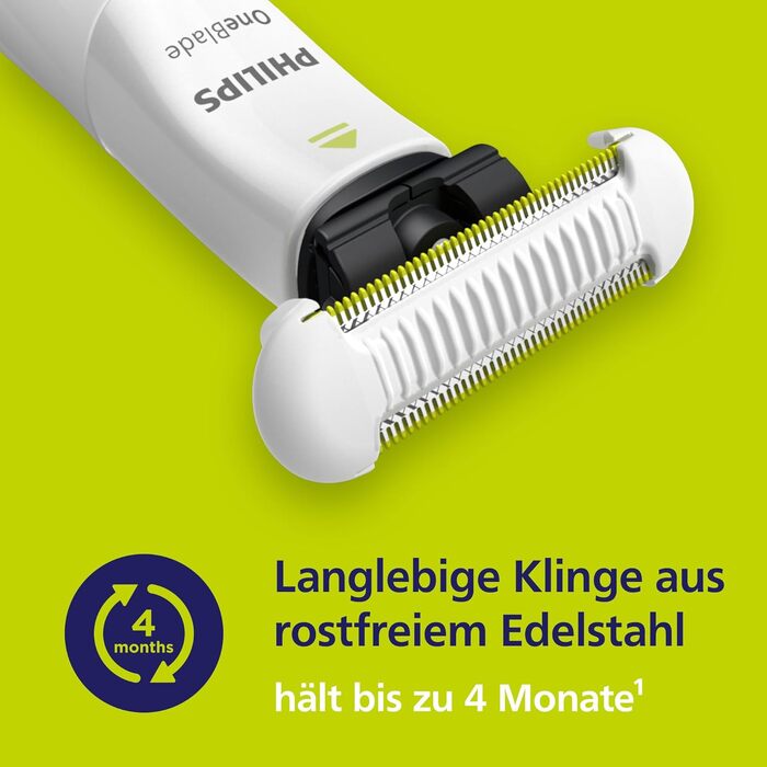 Запасні леза Philips OneBlade QP229/50 Skin Protect для електробритви та тримера, нержавіюча сталь, з захистом шкіри, 2 шт.