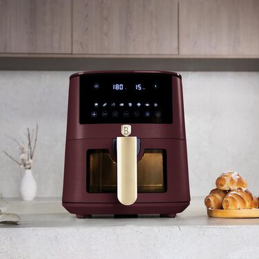 Фритюрниця Berlinger Haus Leonardo Collection 5L з цифровим дисплеєм та 8 автоматичними програмами, 1400 Вт, без олії