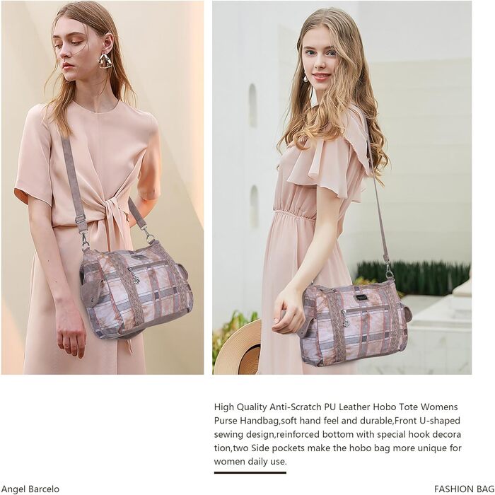 Стильна жіноча сумка-хобо Angel Barcelo Roomy Fashion з натуральної шкіри, темно-рожевого кольору