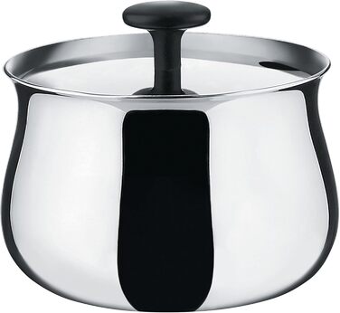 Alessi Sugar Bowl, Stainless Steel, Silver, 12 x 9 x 33.5 cm