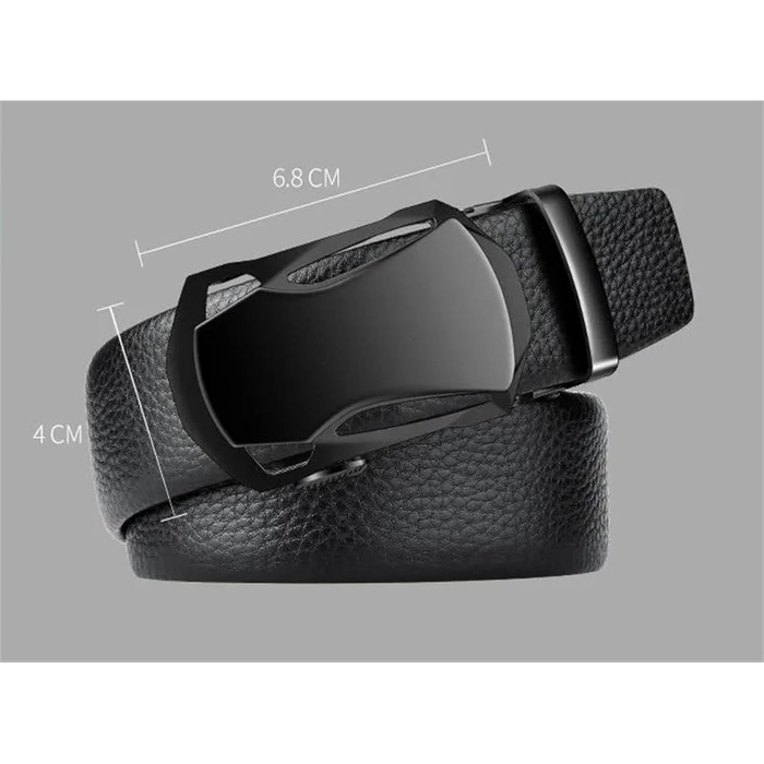 Чоловічий шкіряний ремінь Automatik з регулюванням, 10-120 см. Підходить для джинсів