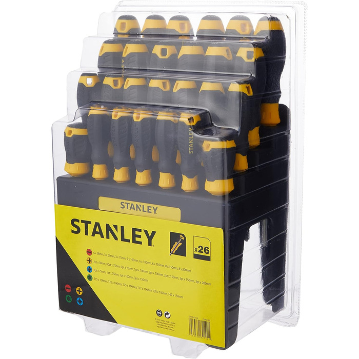Набір викруток Stanley 062142 у стійці, 26 предметів