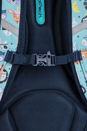 Багатовідсіковий шкільний рюкзак CoolPack, багатоколірний (зелений), 21 л