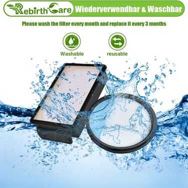 Фільтри HEPA для пилососів Rowenta Compact Power Cyclonic Force (ZR005901) - набір 3 шт.