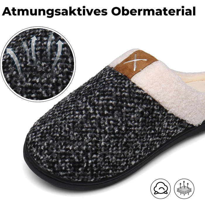 Тапочки зимові Mishansha для чоловіків та жінок, утеплені, з пам'яттю, з плюшем, білі, 36/37 EU