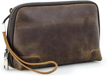 CONTACT'S Family Cable Organizer Bag, Cable Bag Organizer Leather, Leather Electronic, Tech Pouch, Leather Cable Bag