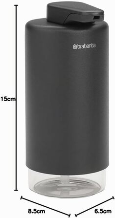 Brabantia Набір дозаторів для мила та миючих засобів, 2 шт., металевий, сірий Infinite Grau, 2 x 200 мл
