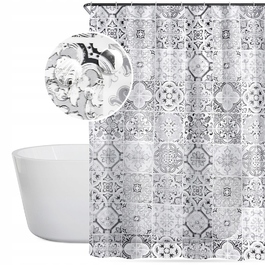 Штора для душу вінілова Vilde 180 x 180 см