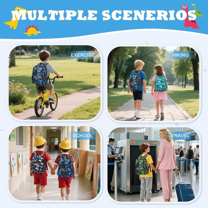 Дитячий рюкзак для хлопчика Kinderrucksack, Mini-рюкзак, рюкзак у дитячий садок та школу, сумочка для малюків, для хлопчиків та дівчаток (#6 Blau-b)