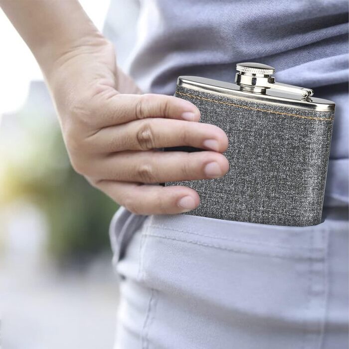 Набір фляга 260мл з нержавіючої сталі, фляга для віскі, міні-фляга, подарунок (зелена)