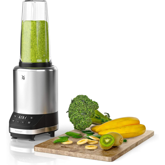 WMF Kult Pro Multifunction Mixer, High-Performance Blender, 30,000 RPM, Smoothie Maker, Stand Mixer, Ice-Crush Function, 4 Mixing Containers including ToGo Lid Single