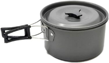 Набір кухонного посуду для кемпінгу JZK на 2-3 особи: складний казанок, сковорода, чайник, алюміній. Для пікніків, кемпінгу та подорожей