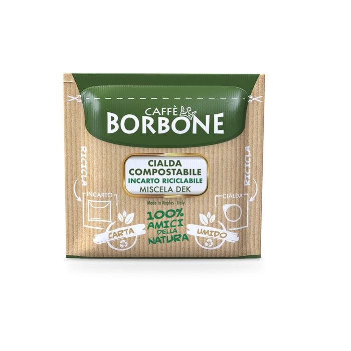 Кавові пади Caffè Borbone Blue Blend (декаф), сумісні з ESE системою, 44 мм, 50 шт, біорозкладні