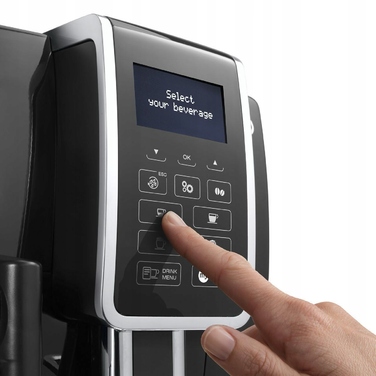 Автоматична кавомашина De'Longhi з кавомолкою, чорна, 1455 Вт, 15 бар