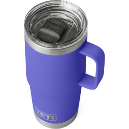 Термокружка YETI Rambler 20oz з нержавіючої сталі, ізольована вакуумною технологією, кришкою Stronghold, колір Ultra Marine Violet