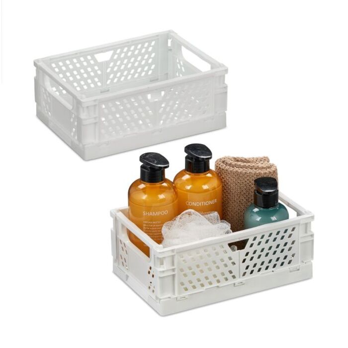 Set of 2 Collapsible Storage Boxes
