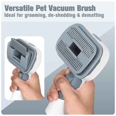 Насадка для пилососа 3-в-1 для видалення шерсті, підшерстка та ковтунів, 32 мм/35 мм, підходить для більшості пилососів