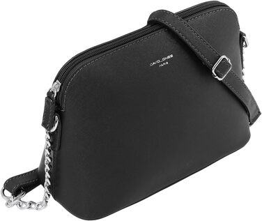 Сумка жіноча David Jones через плече, чорна: кросбоді, клатч, вечірня, повсякденна, зі шкіри PU, на ланцюжку