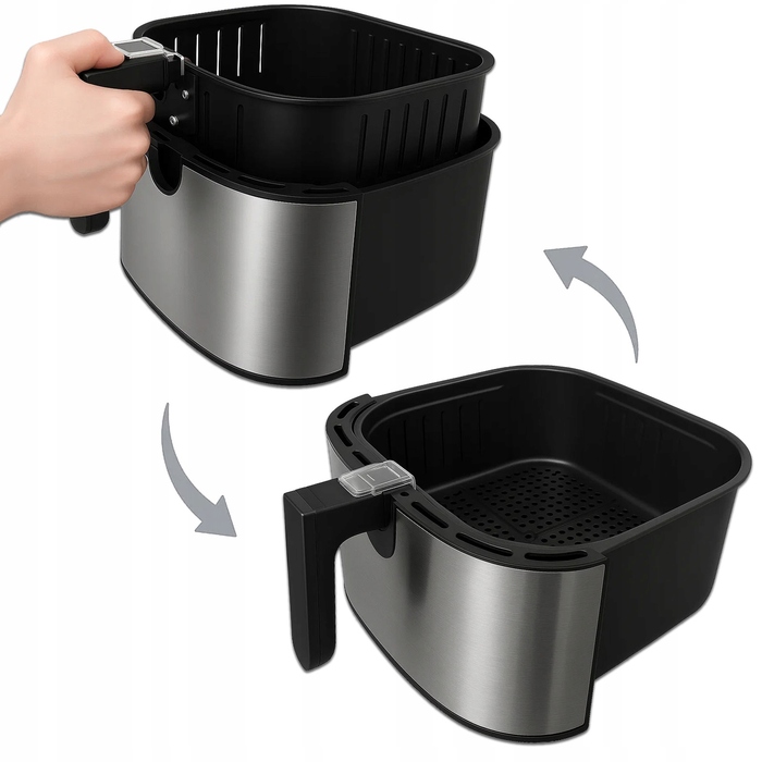 Аерофритюрниця Memflow 8 л, срібляста