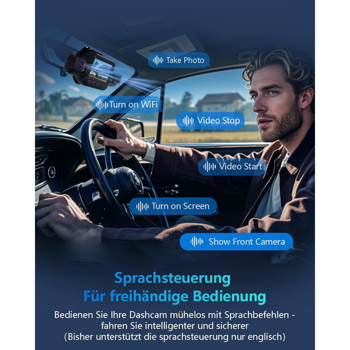 Відеореєстратор автомобільний HUPEJOS KI Dashcam V8Pro 4-камерний з монітором водія, 3K+ 3*1080P, 360°, WiFi, GPS, CPL, 128GB, 24H парковка