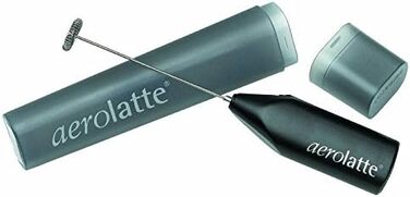 Aerolatte - бездротовий спінювач молока, чорний, з чохлом для зберігання