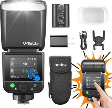 Спалах для камери Godox V480O: потужний TTL Speedlite з GN50 для Olympus та Panasonic