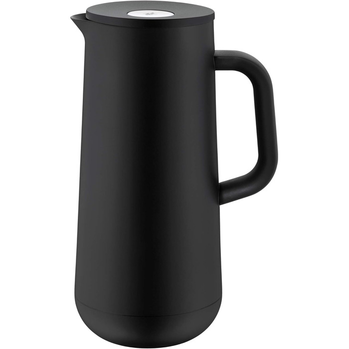 WMF Impulse Thermos Flask 1l, Insulated Carafe for Coffee or Tea, Pressure Lock, Keeps Drinks Cold & Warm for 24h, Black