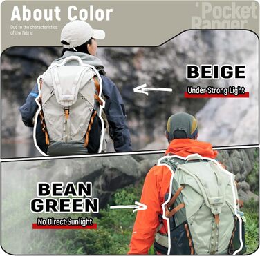 Сумка-рюкзак для камери VSGO Pocket Ranger Outdoor, захисний фоторюкзак для дзеркальних та бездзеркальних камер (25-33Л), Off White