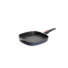 Woll Diamond Lite сковорода-гриль квадратна 28x28 см, алюмінієвий литий під тиском з діамантовим покриттям, індукція, духовка, знімний держак