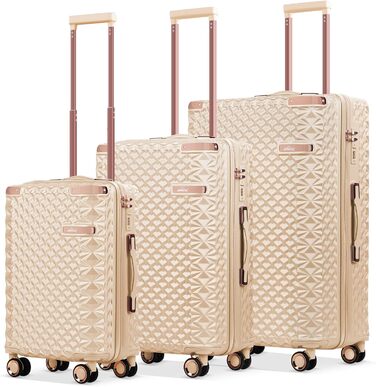 Набір валіз Homelux 3 шт. Бежевий, ABS, Hartschale (твердий корпус), M-L-XL, 1003-beige