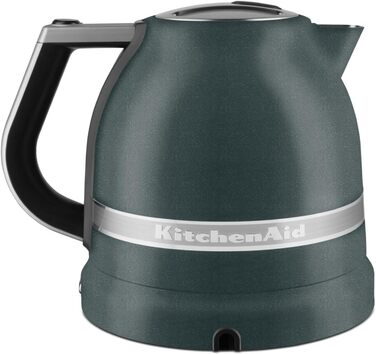 KitchenAid Kettle with Temperature Setting from 50 to 100°C | Tea Kettle with Temperature Display and Scale Filter 1.5L | Electric 2400 Watt | Stainless Steel | Pebbled Palm Green 1.5 Liter Pebbled Palm