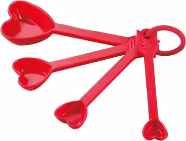 Набір мірних склянок і ложок Supreme Housewares у формі серця для кухні, вечірок, весіль, дня народження, Валентина та щоденного використання