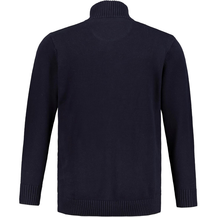 Чоловічий кардиган JP 1880 з коміром-стійкою та блискавкою, великі розміри L-8XL, темно-синій (717032)