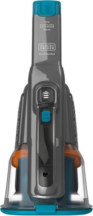 Акумуляторний пилосос ручний BLACK+DECKER BHHV315J Lithium Dustbuster 12V, 20AW, циклонна система, безмішковий, титаново-синій