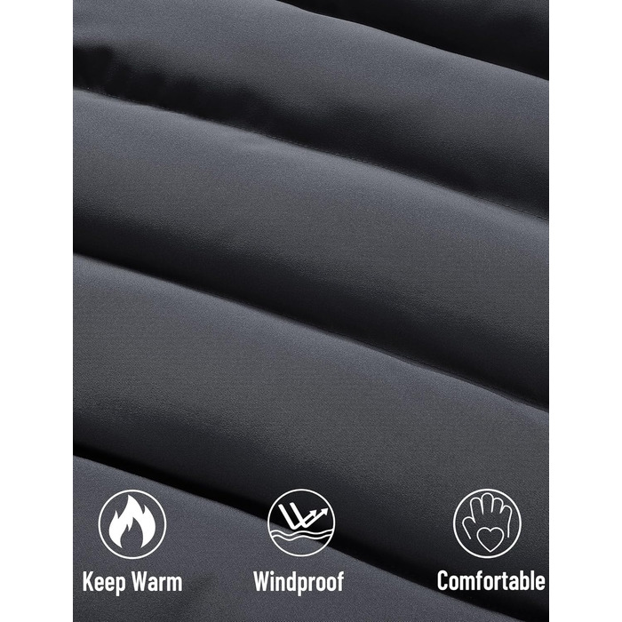 Чоловіча зимова жилетка AIEOE з підкладкою, стьобана жилетка з коміром-стійкою, без рукавів, синього кольору, розмір S