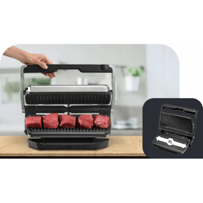 Складаний електричний гриль Tefal Optigrill Elite XL GC760D30, 2200 Вт